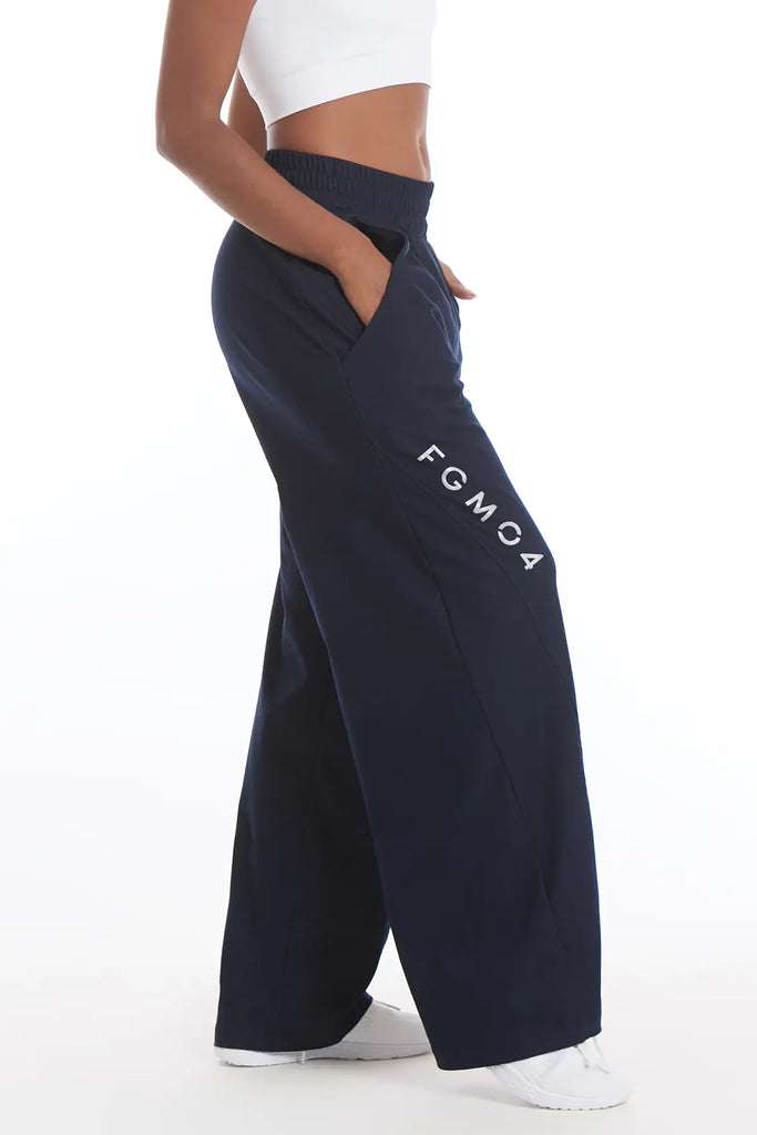 Laisvalaikio kelnes moterims tamsiai melynos