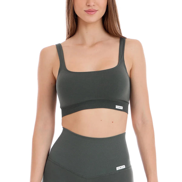 Sportinė liemenėlė FGM04 „Melisa Gym Fashion” - tamsios samanų spalvos