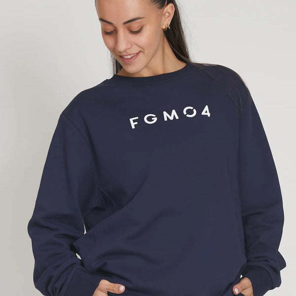 Džemperis FGM04 „Felpa Over” - tamsiai mėlynas
