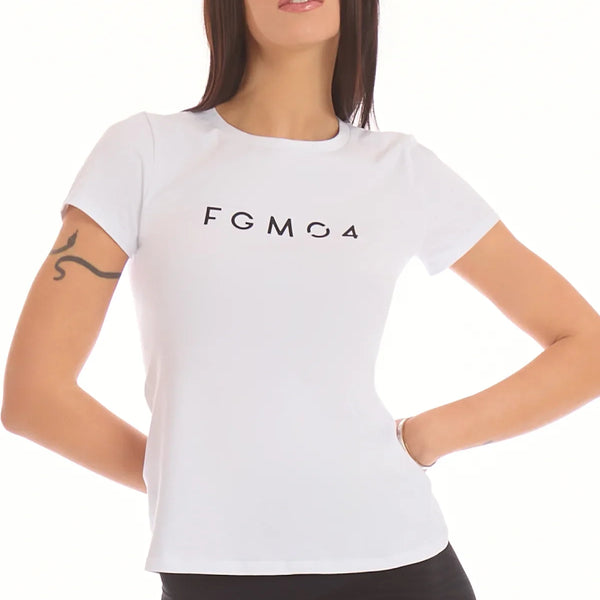 Moteriški marškinėliai FGM04 „Essential Bianco” - balti