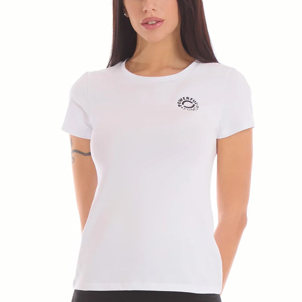 Moteriški marškinėliai FGM04 „Fit Bunny Bianco” - balti