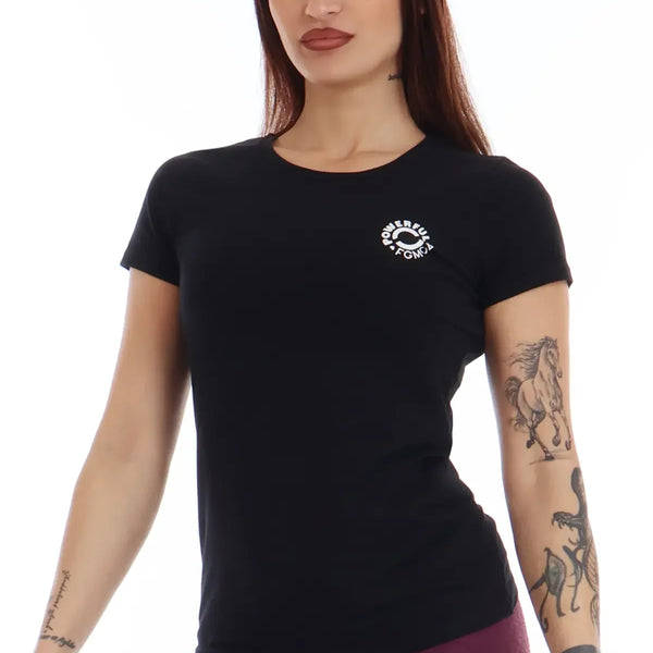 Moteriški marškinėliai FGM04 „Fit Bunny Nero” - juodi