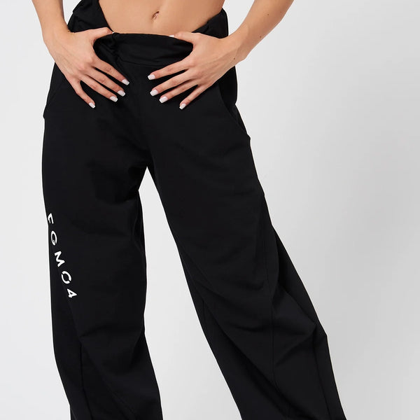 Laisvalaikio kelnės FGM04 „Ikonic Baggy”- juodos