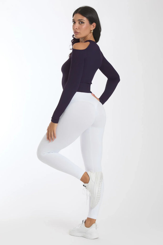 Palaidinė apnuogintais pečiais mėlyna