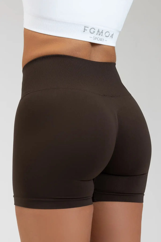 Moteriški sportiniai šortai rudi