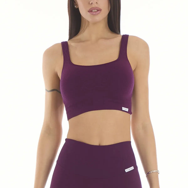 Sportinė liemenėlė FGM04 „Candy Bubble Cryofir Dark Purple” - tamsiai purpurinė