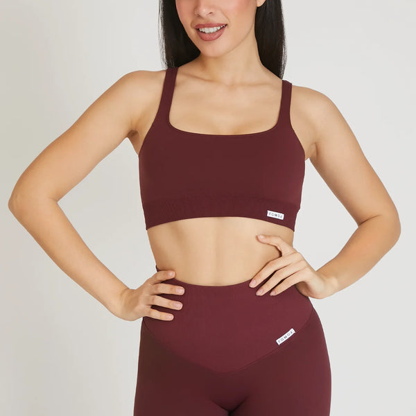 Sportinė liemenėlė FGM04 „Melisa Gym Fashion” - bordo spalvos