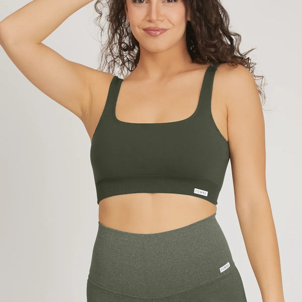 Sportinė liemenėlė FGM04 „Melisa Gym Fashion” - samanų spalvos