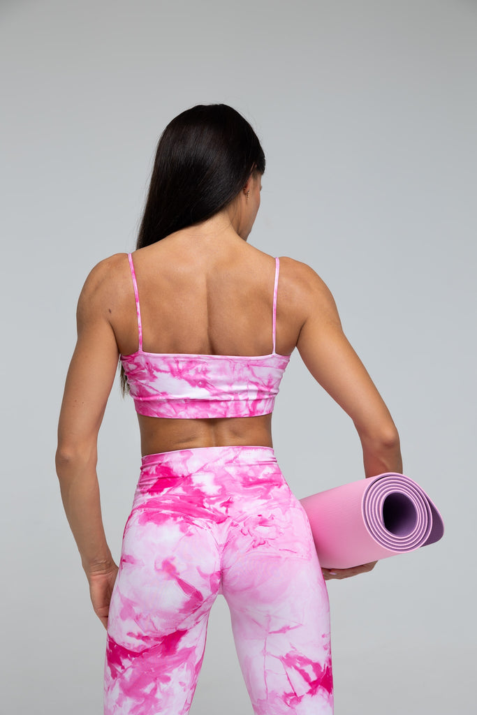 Sportinis kilimelis rozinis slimwear