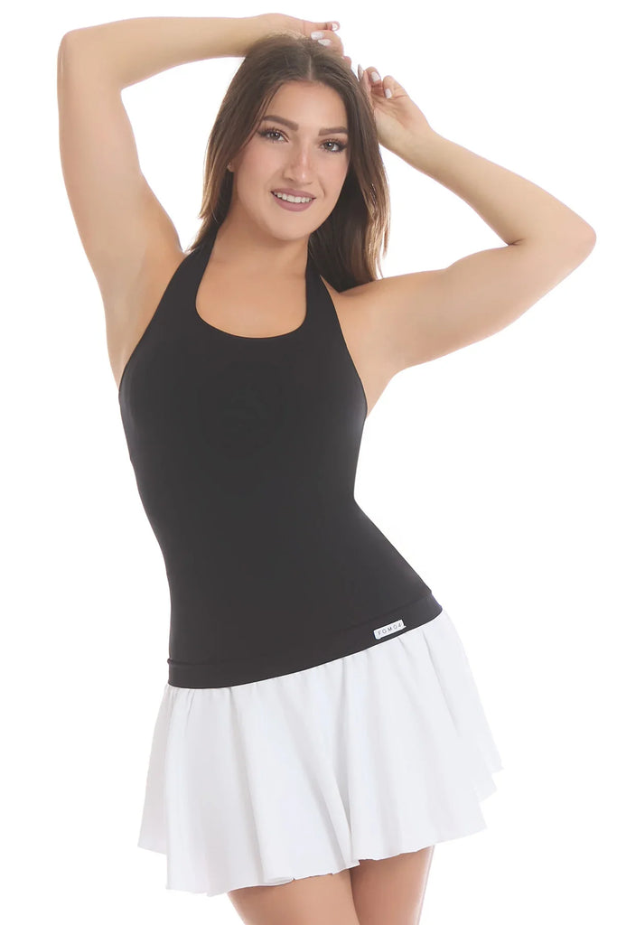 Marškinėliai tenisui moterims juodi